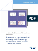 Analysis of An Emergency Diesel Generator Control System by Compositional Model Checking