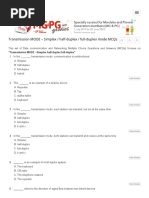 22.Examradar Com Data Communication Transmission Mode Simplex Half Duplex Full Duplex Mcqs