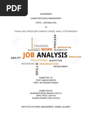 JOB Analysis
