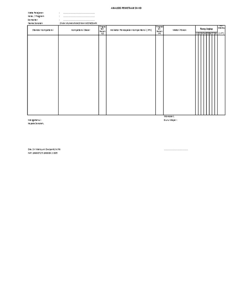 Form Anal SK - KD | PDF