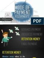 Mode of Payment: Requirements