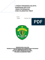 Rencana Tindak Pengendalian (RTP) Penerapan Spip 2016 Dinas Peternakan Provinsi Kalimantan Timur