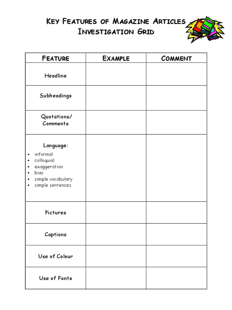 Key Features of Magazine Articles | PDF | Linguistics | Semiotics