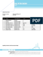 RC 300 Recycled Base Oil Datasheet