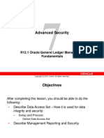 Advanced Security: R12.1 Oracle General Ledger Management Fundamentals