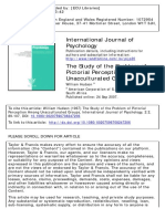 The Study of The Problem of Pictorial Perception Among Unacculturated Groups