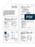 Exponential and Logarithmic Functions Handout 1