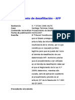 Jurisprudencia-Procedimiento de Desafiliación