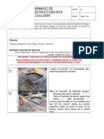 Armado de estructura box coulvert