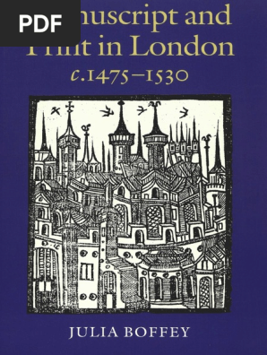 Manuscript And Print In London Boffey Julia Pdf Manuscript Books