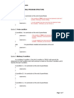 Selection Program Structure