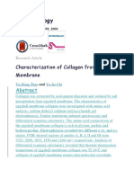 Biotechnology: Characterization of Collagen From Eggshell Membrane