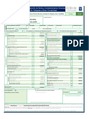 Formulario 210 pdf