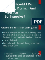 What Should I Do Before, During, and After An Earthquake?