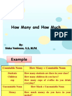 How Many and How Much: By: Siska Yoniessa, S.S, M.PD