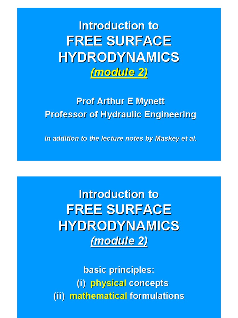 Introduction To FS Hydrodynamics PDF | PDF | Fluid Dynamics | Dynamics ...