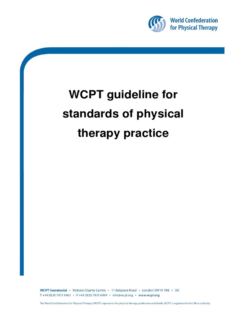 Guideline Standards Practice Complete PDF | PDF | Physical Therapy ...