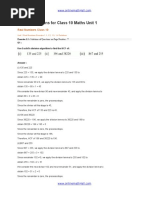 Chapter - 1 Real Number (Class 10th Notes)