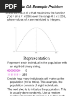 A Simple GA Example Problem