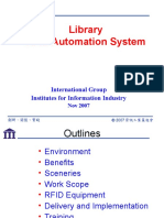 Library RFID Automation System: International Group Institutes For Information Industry
