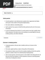 Types of Partners - Nature of Partnership Contract - Pearson - CA-CPT