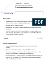 Types of Partners - Nature of Partnership Contract - Pearson - CA-CPT