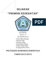 Makalah Sejarah Promosi Kesehatan