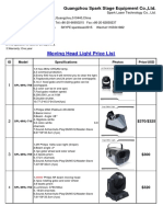 Moving Head Light Price List: Guangzhou Spark Stage Equipment Co.,Ltd