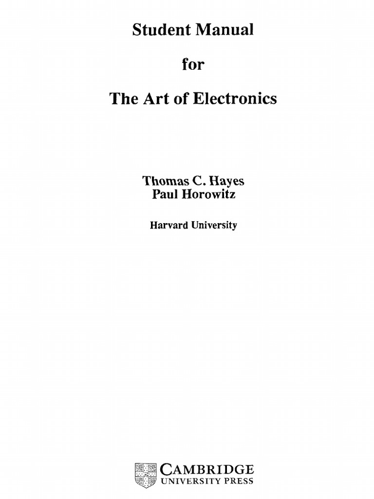(Student Manual With Exercises) Thomas C. Hayes, Paul Horowitz