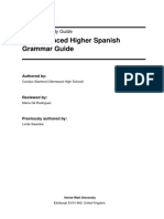 CfE Advanced Higher Spanish Grammar Guide 