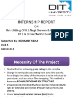 Internship Report: ON Retrofitting of B.S.Negi Bhawan & Construction of E & D Directorate Building