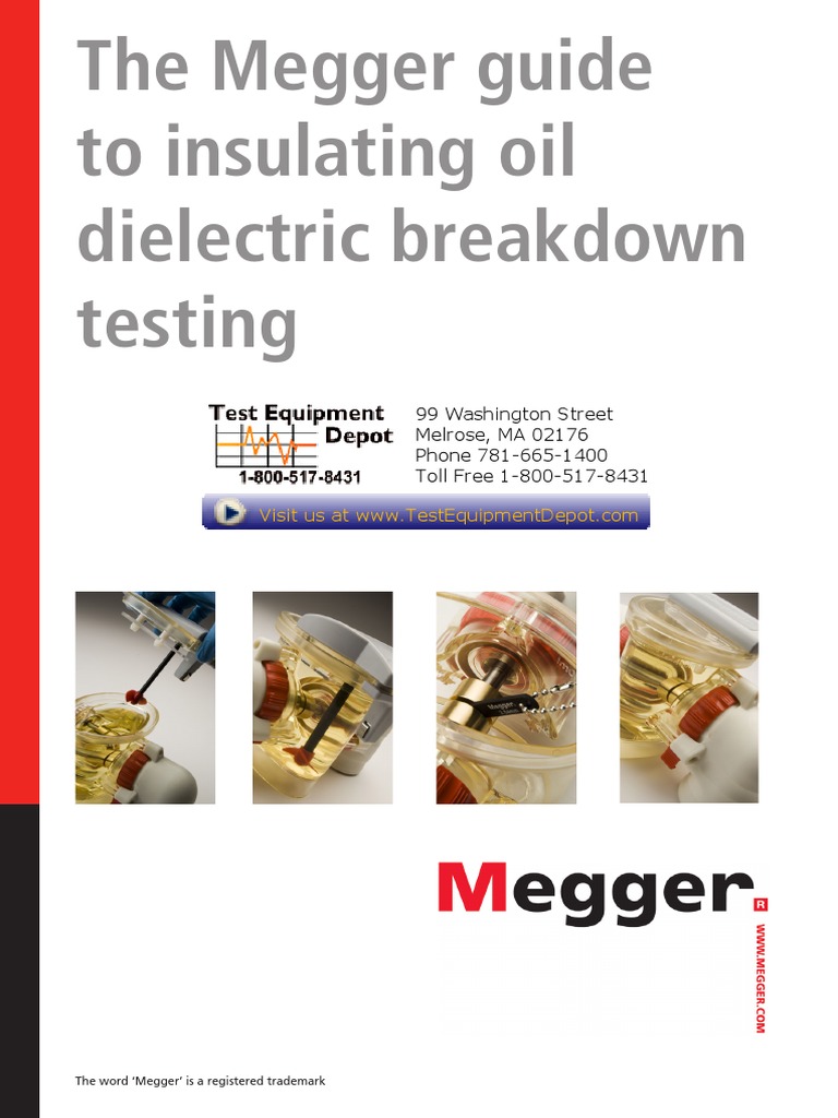 Testing Oil Megger | PDF | Electrical Breakdown | Transformer