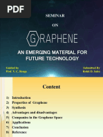 An Emerging Material For Future Technology: Seminar ON