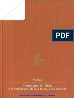 Herbert Marcuse L Ontologia Di Hegel e La Fondazione Di Una Teoria Della Storicita PDF