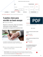 5 Puntos Clave para Escribir Un Buen Ensayo