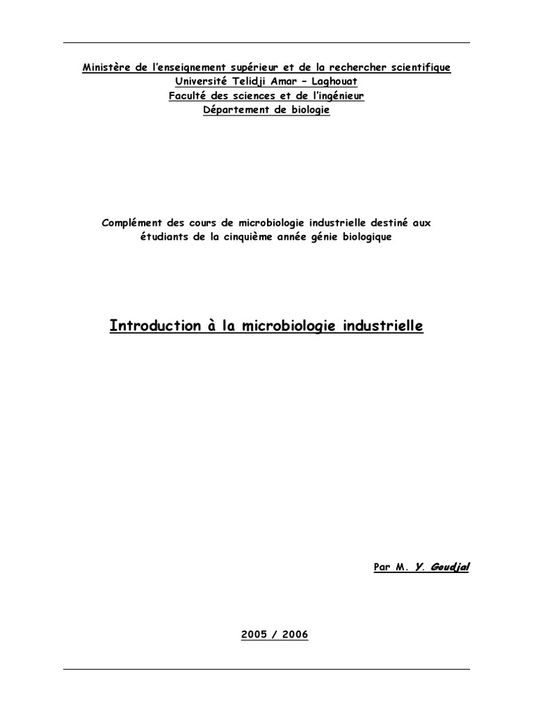 Micro Ind | PDF | Respiration cellulaire | Adénosine triphosphate
