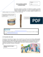 Guía de Aprendizaje y Actividades Cs. Naturales - PDF El Sonido 3 Basico PDF