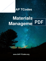 SAP-TCodes Module MM-EN PDF