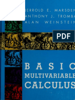 Basic Multivariable Calculus (Marsden & Tromba)