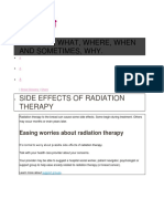 Side Effects of Radiation Therapy