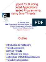 OS Support For Building Distributed Applications: Multithreaded Programming Using Java Threads