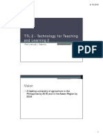TTL 2 - Technology For Teaching and Learning 2: Vision