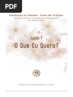 Introdução ao Vedanta - Lição 1 - O que eu Quero