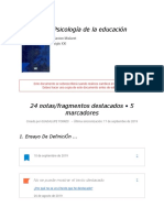 Notas de " Psicología de La Educación "