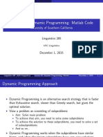 Lecture 25: Dynamic Programming: Matlab Code: University of Southern California