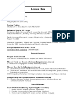 Lesson Plan: Alternative Assessment: A Family and Consumer Sciences Teacher's Tool Kit, Ohio State