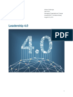 Leadership 4.0: Ashan Kulatunga S4615652 Managing Organisational Change Assessment 1: Literature Essay August 23, 2019