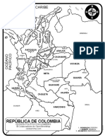 Mapa Colombia Politico Sin