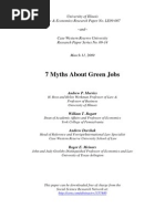 7 Myths About Green Jobs - 2009
