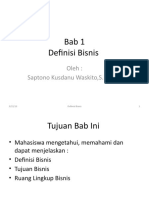 Bis Bab 1 Definisi Bisnis